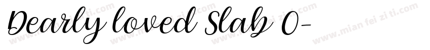 Dearly loved Slab O字体转换